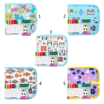 

Erasable Drawing Book Soft Doodle Board Travel DIY Painting Pad with 12 Erasable Pen Kids Gifts