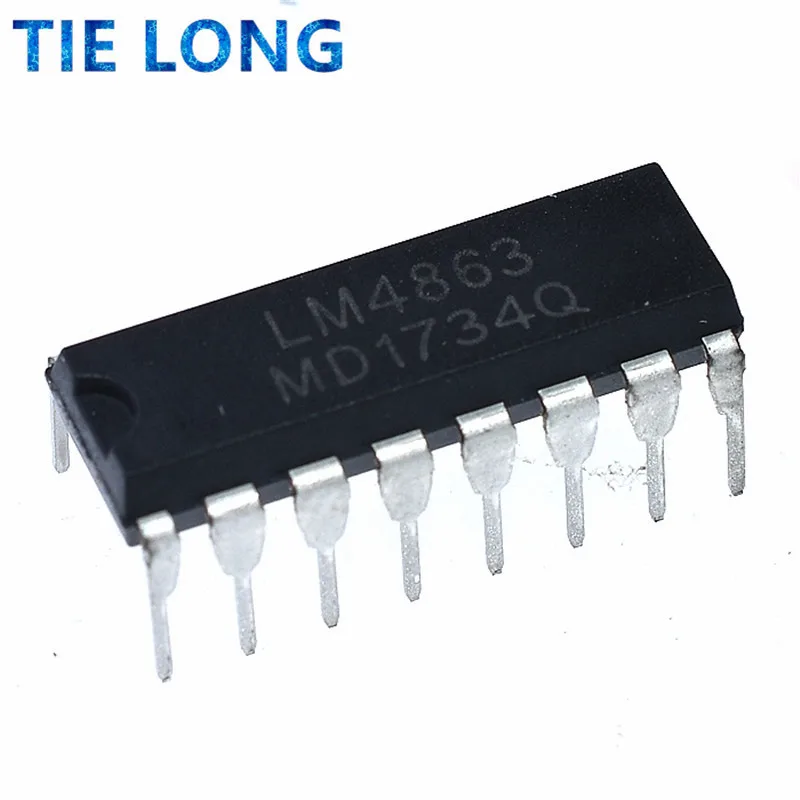 

10 шт./лот LM4863D DIP16 LM4863 4863 новый оригинальный быстрая доставка