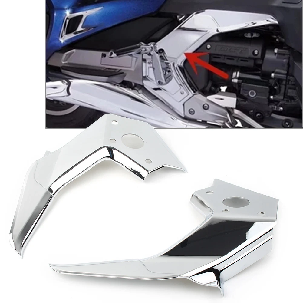 

2x ABS Chrome Motorcycle Decorated Covers on Both Sides of Frame For Honda Gold Wing GL1800 2018 2019 2020 2021