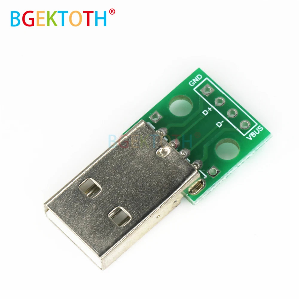

1 шт., USB-разъем для платы, 2,54 мм