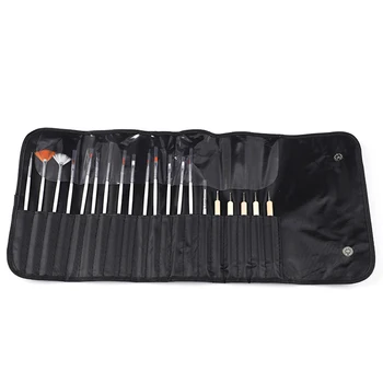 

20pcs Nail Art Polish Wood Bundle Designing Tool Kit Nail Tips Flower DIY Dotting Detailing Decorations Painting Pen Plastic