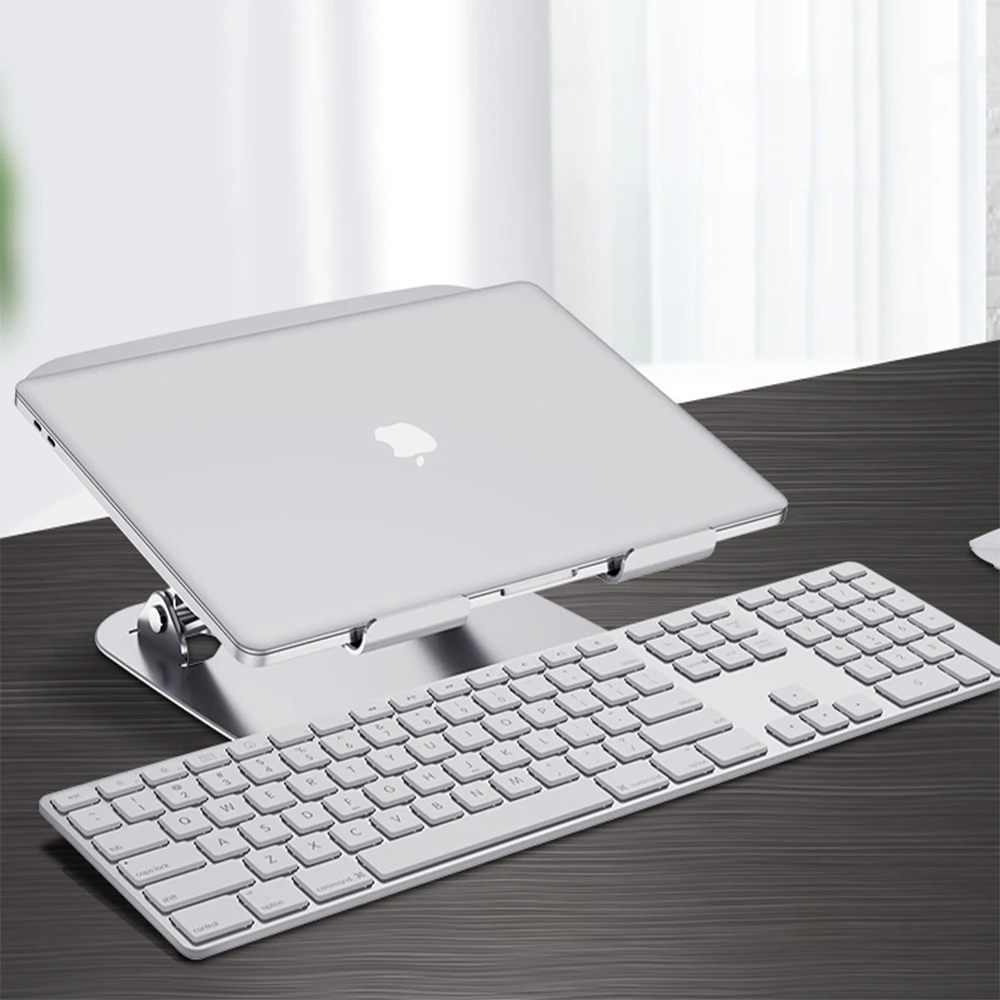 Sleek Aluminium Adjustable Foldable Laptop Stand with Heat Dissipation