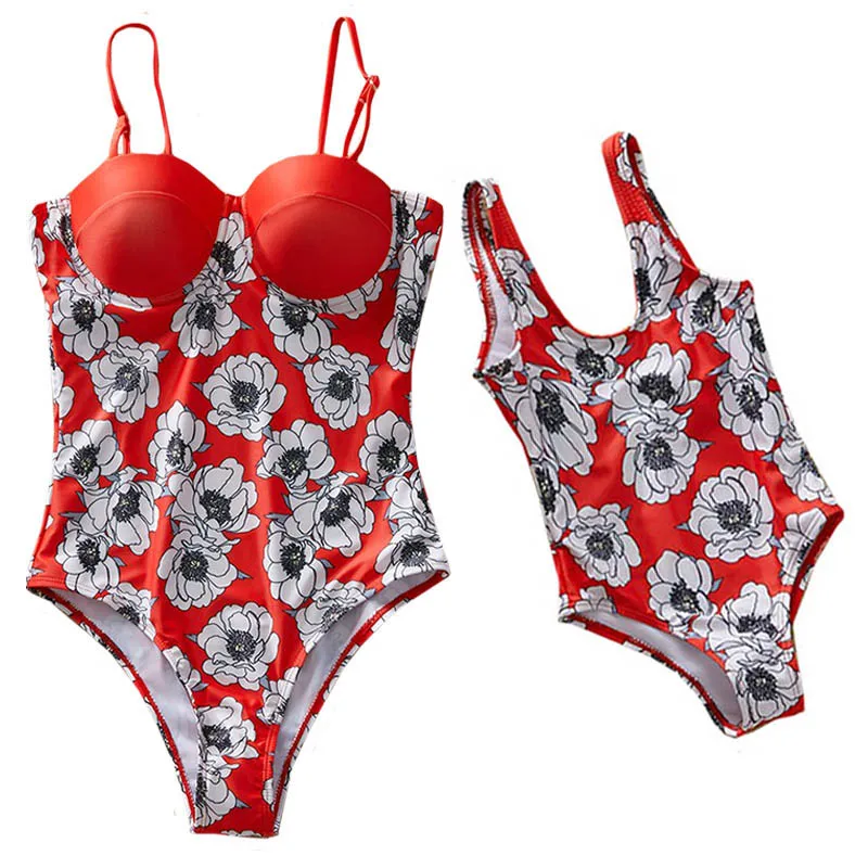 family matching swimsuits with baby