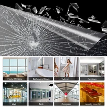 Прозрачная защитная пленка для окон Sunice 5 м/10 м/20 м/30 м 4 мил, Защитная пленка для стекла автомобиля, дома и офиса, ударопрочная Прозрачная защитная пленка для окон Sunice 5 м/10 м/20 м/30 м 4 мил, Защитная пленка для стекла автомобиля, дома и офиса, ударопрочная