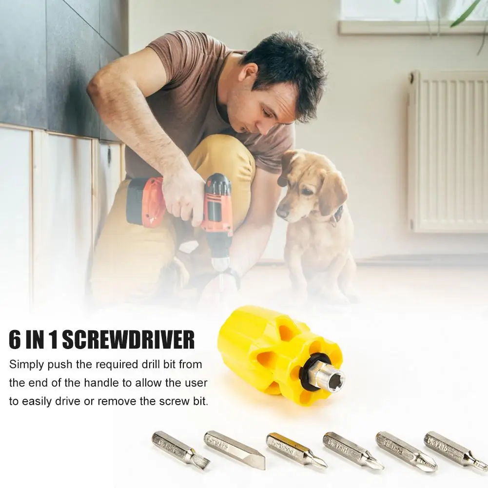 Multi-tool 6 In 1 Magnetic Screwdriver Kit Multi-functional Repair Tool Magnetic Professional Electronics Tool