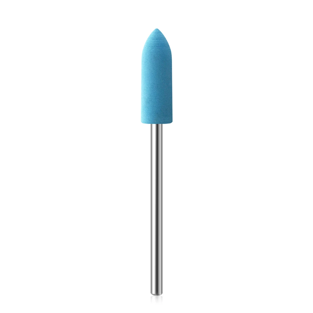 blue Rolabling резиновый силиконовый Фрезерный резак для дизайна ногтей Полировка буферных напильников Электрический аппарат для маникюра сверло Инструменты для педикюра - Цвет: blue