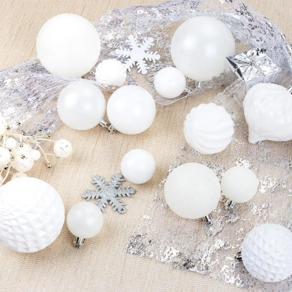 

Christmas Ball Decorations Christmas Tree Pendant Glitter Hanging Ball For Party Ornaments