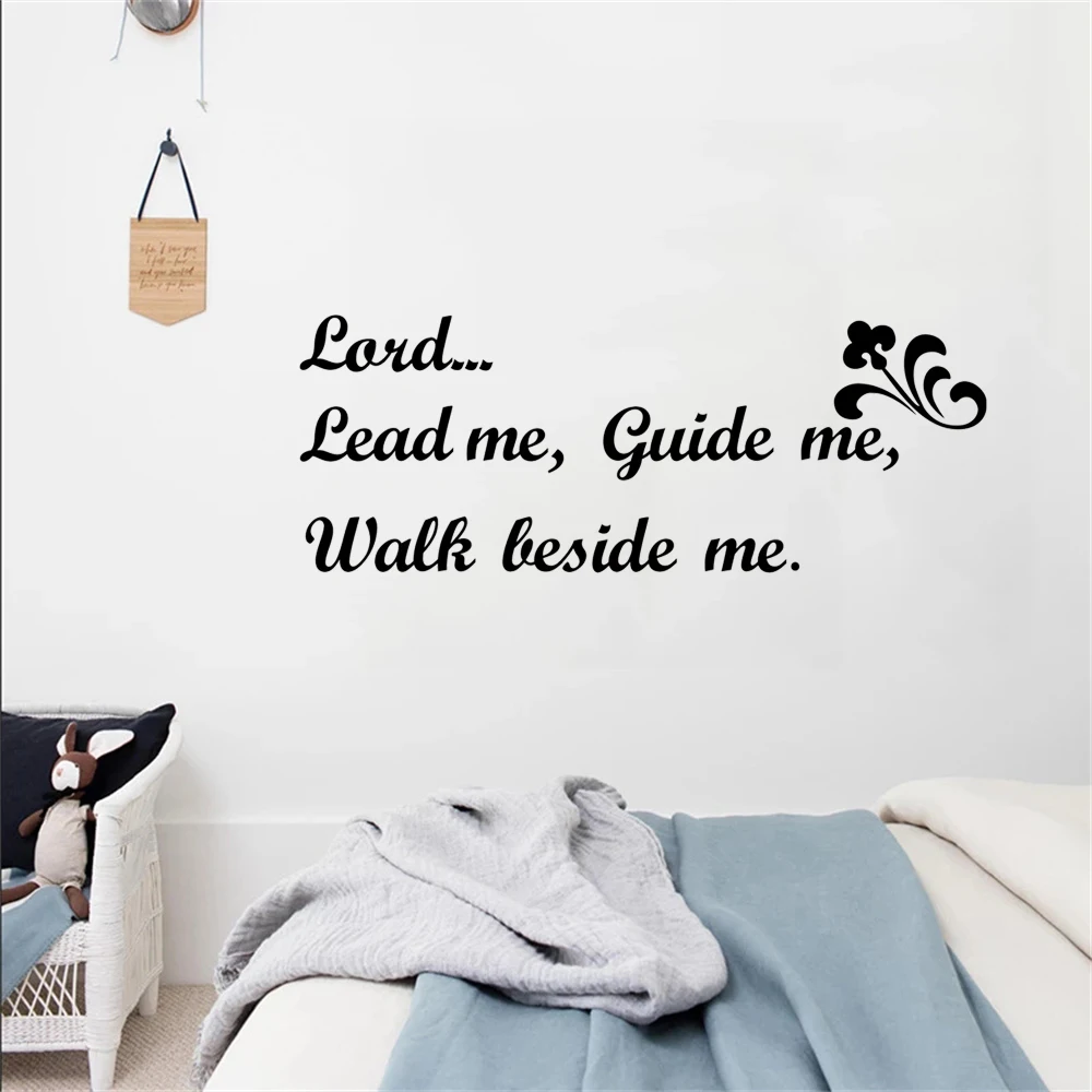 Lord Lead Me Guide Me Walk Beside Me Bible Quotations Wall ...
