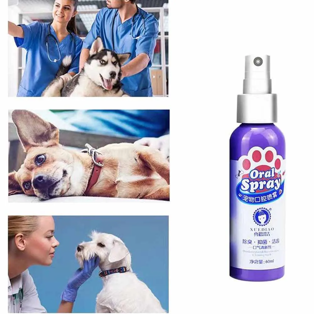 Pet Dog cat Breath Freshener Bacteriostatic Pet Teeth Breath Cleaning Freshener pet Dog Cat Oral Deodorization 2