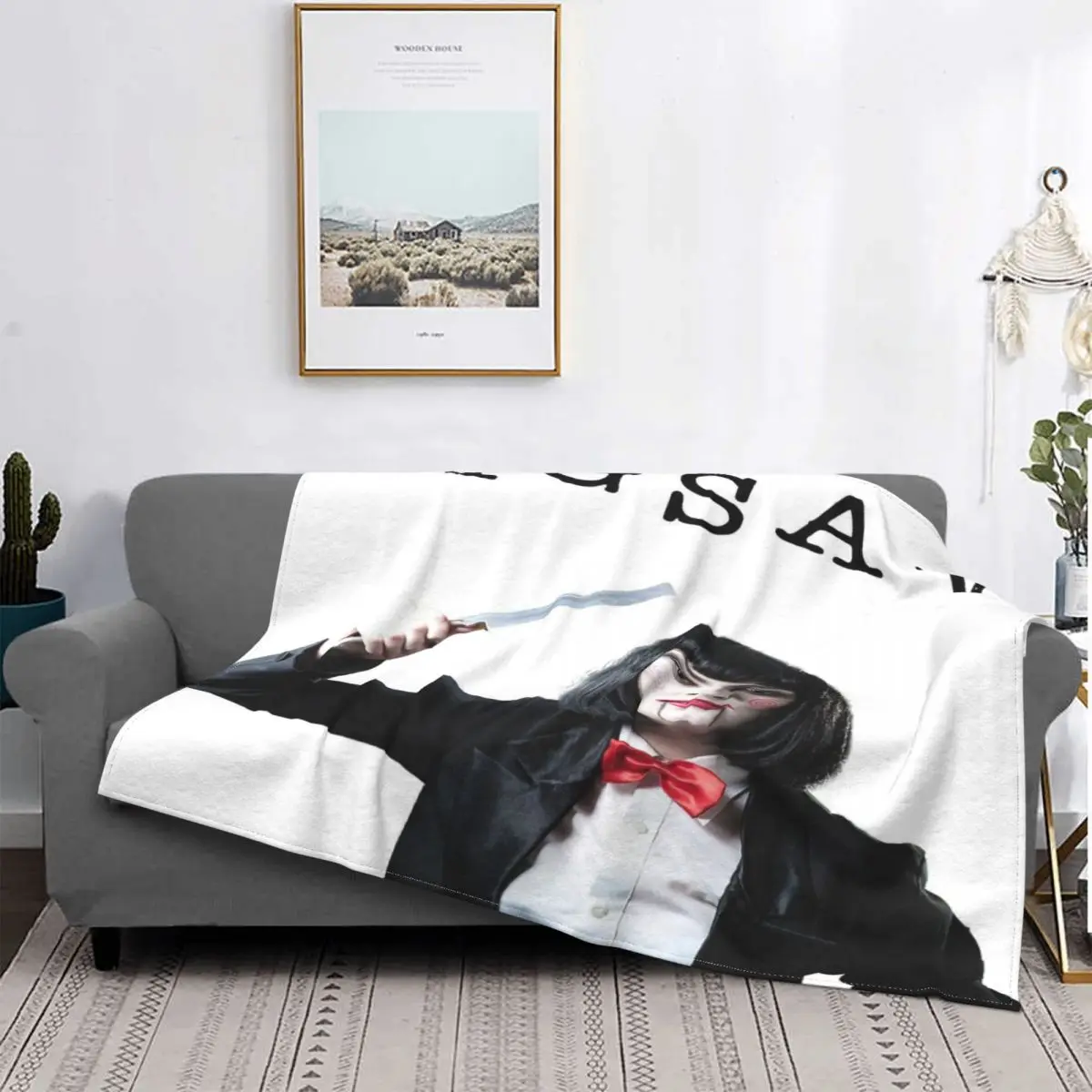 Billy Burattino Saw Jig Saw-Manta A Cuadros Para Cama, Manta De Muselina Para Cama, 1 Manta