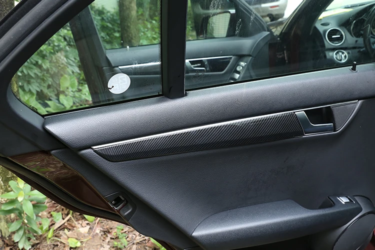 Для Mercedes Benz C Class W204 C180 C200 2009- Автомобильный Вентилятор заднего кондиционера декоративная рамка воздуха на выходе наклейки