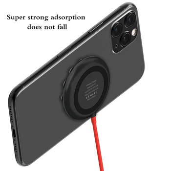 

Portable Wireless Charger For IPhone XR XS Max 10w Fast Charging Strong Suction Cup Charging Pad For Samsung Note 10 9 S9+ S8