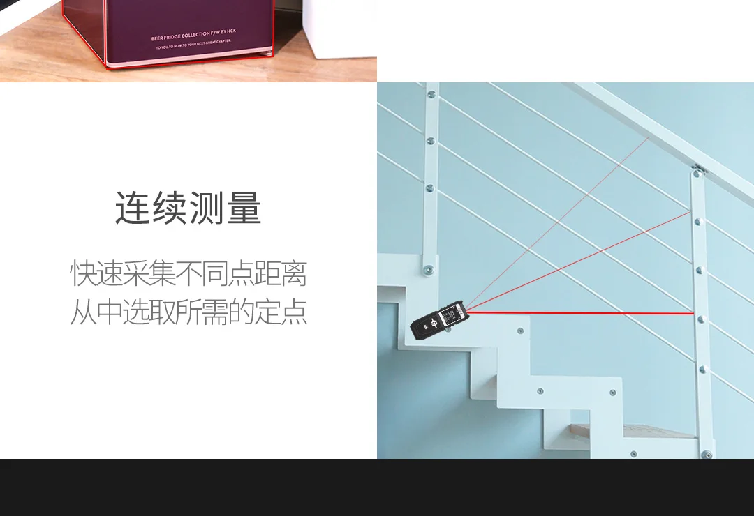 Xiaomi Mijia Youpin AKKU 50 метров лазерный дальномер AK302 серый 4 режима измерения и электронный экран высокой четкости