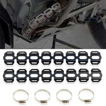

CNC aluminum Dirt Motorcycle Exhaust Muffler Pipe Protector Heat Shield Cover For F650 GS F700 GS F800 GS R1200 GS