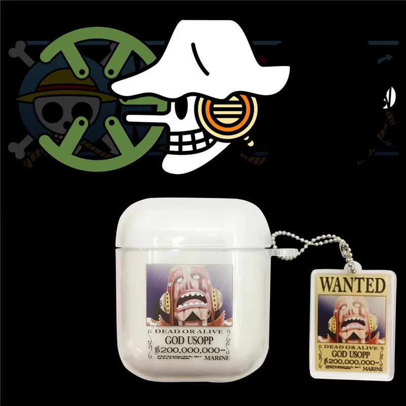 Япония аниме мультфильм one piece Luffy Choppe беспроводной Bluetooth гарнитура Мягкий чехол Чехол для Apple AirPods 1 2 Забавный защитный чехол