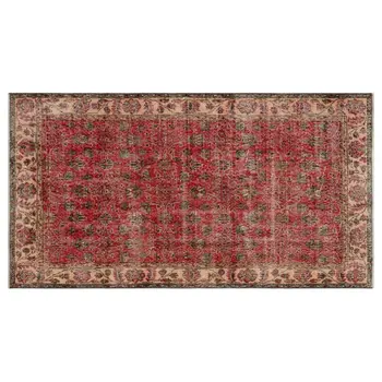 

Handmade Natural Vintage Turkish Area Rug 111x205 Cm-3'8''X6'9''