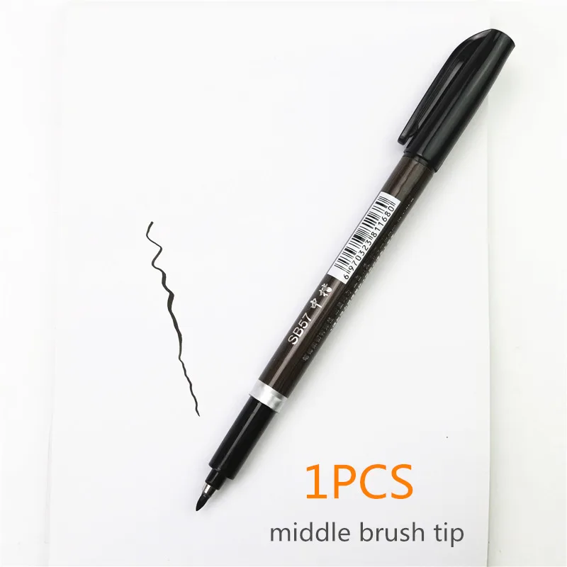 Brush Pen Set for Calligraphy and Art Drawing - 3 Nibs