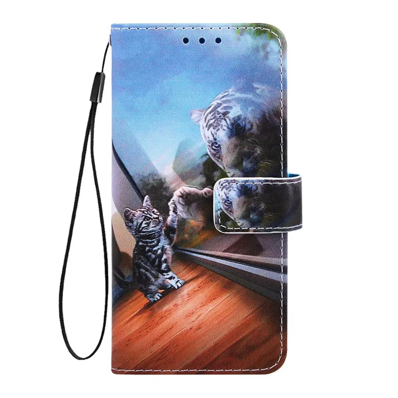 sFor Samsung Galaxy A30s Case on for Coque Samsung A30s A 30S SM-A307F Cover Animal Luxury Magnetic Flip Leather Phone Case Etui - Color: M