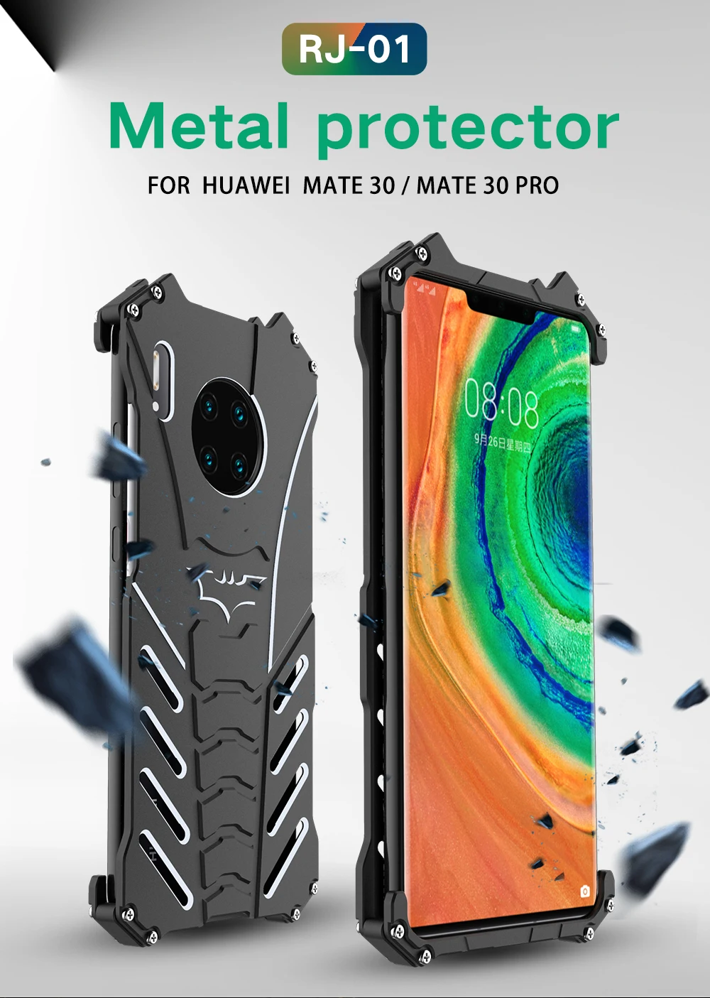 Алюминиевый бампер-чехол с Бэтменом для huawei mate 30 Pro 20X5G 10 Lite Nova 5i Pro 4 3 2 3i чехол для телефона металлический каркас Fundas чехол