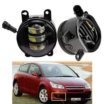 

2x Car Front LED Fog Light Lamp For Citroen C4 Coupe (LA_) 2004-2011 For Citroen SpaceTourer 2016 2017 2018