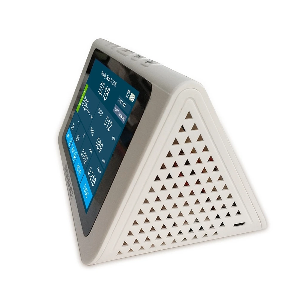 Buy Air Quality Monitor Pm2.5 Digital display TVOC Detector Tester HCHO Air Monitor USB Mulitifuntion Indoor Air Sensor Analyzer