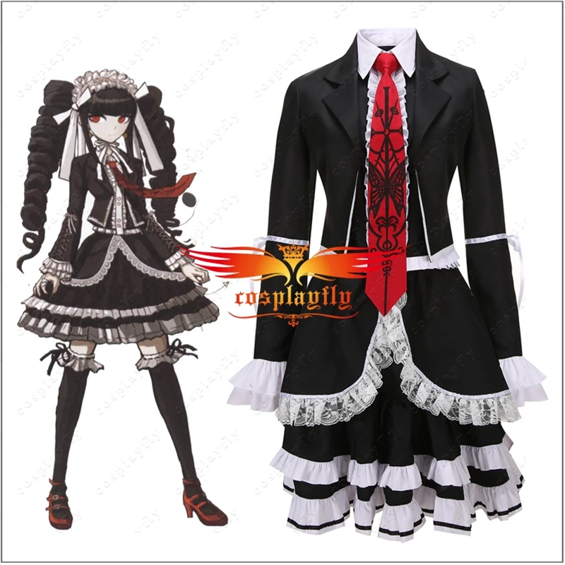 Костюм для косплея аниме Danganronpa Dangan Ronpa Celestia Ludenberg платье взрослых женщин