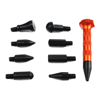 

Knockdown Car Universal Dent Repair Tool Durable Removal Practical Auto Body Paintless Tap Down With 9 Heads Hail Damage Lifter