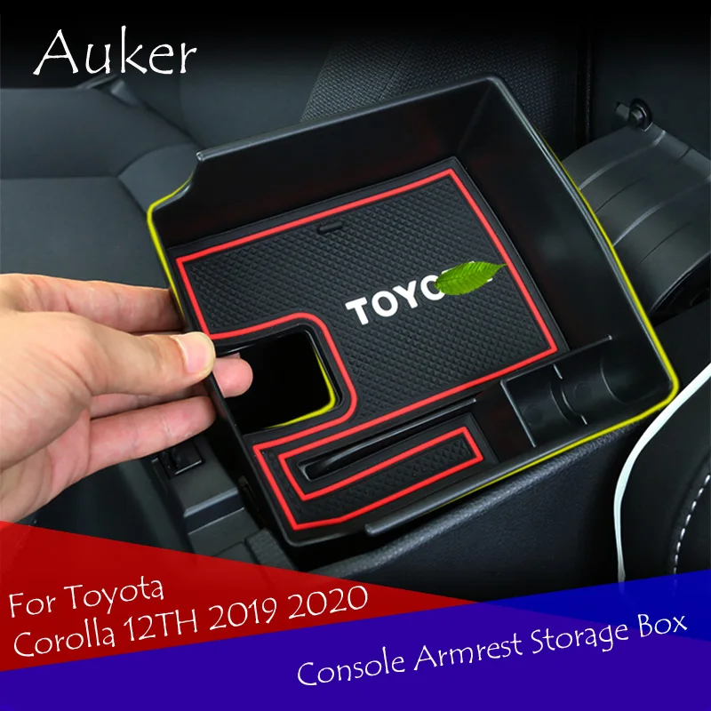 

Car interior decoration Console armrest container storage box Refit accessories style For Toyota Corolla 12th 2019 2020