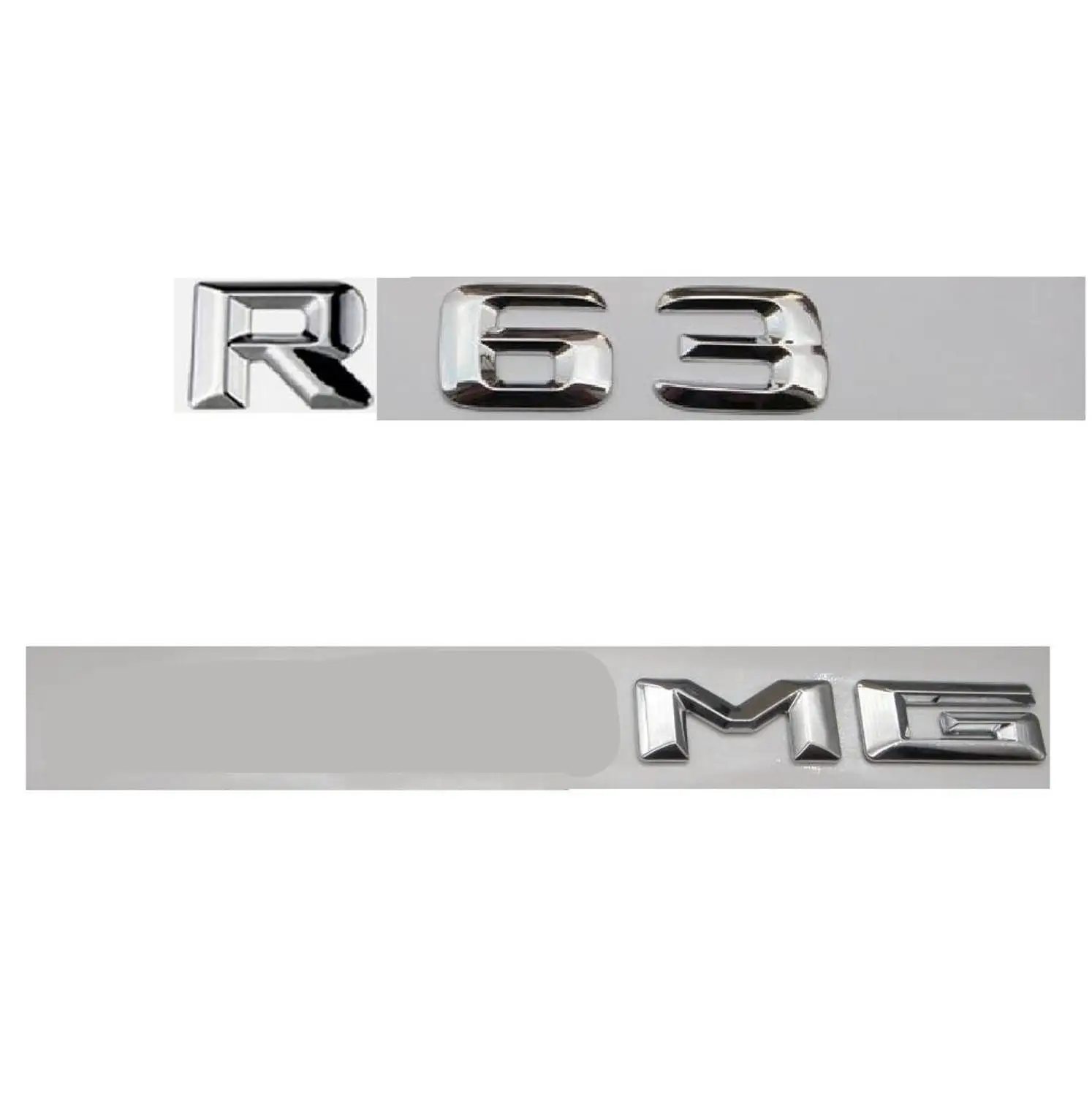 Хром ABS цифры буквы багажник значок эмблема наклейка для Mercedes R63 Для AMG|Эмблемы| |