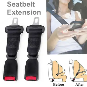 

Universal 23cm 9'' Black Car Seat Seatbelt Extension Safety Belt Extender Clip Increases Size 2 Pack