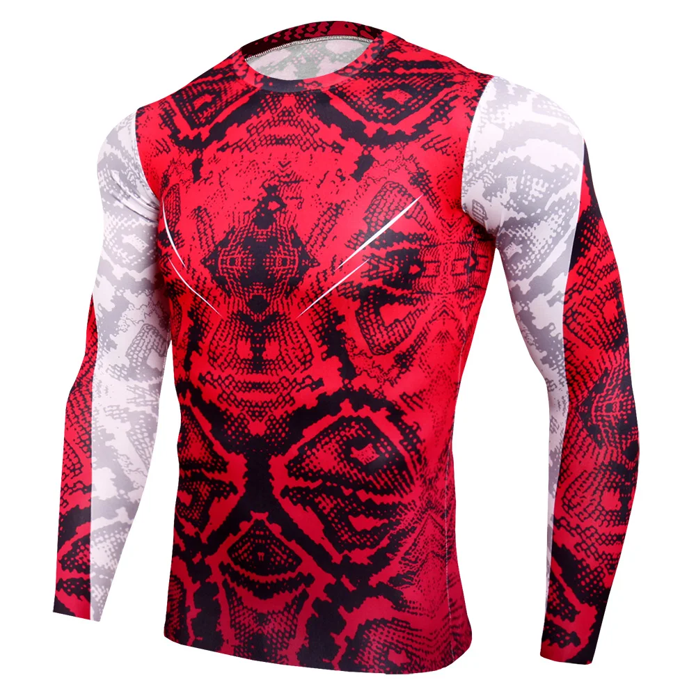

Quick Dry Running T Shirts Men Bodybuilding Sport Tops Long Sleeve Compression Shirts Gym T-Shirt Men Fitness Tight Rashgard MMA