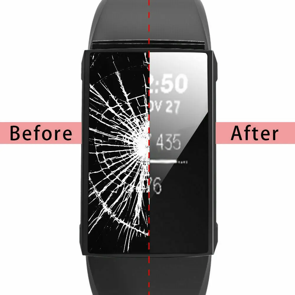 Для Fitbit Charge 4 3 Band Watch Cover полное защитное покрытие экрана Мягкий ТПУ защитный