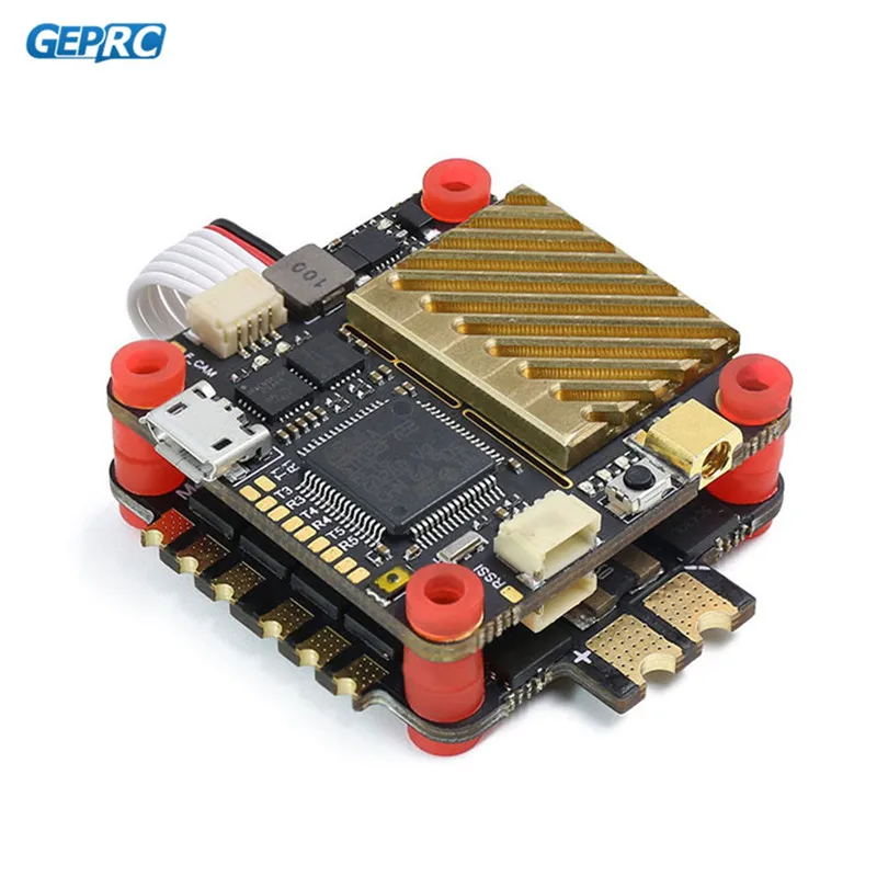 

Geprc GEP-SPAN-F722-VTX Dual Gyro F7 Flight Controller AIO 600mW VTX & 50A BL_32 4in1 ESC Stack for RC Drone FPV MultiRotor Part