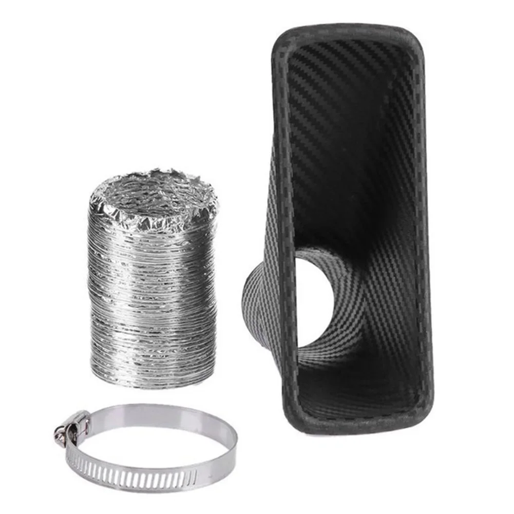 

System Air Funnel Kit Auto Accessories Turbo Filter Front Bumper Lightweight Inlet Cold ABS Intake Pipe Car Styling Universal