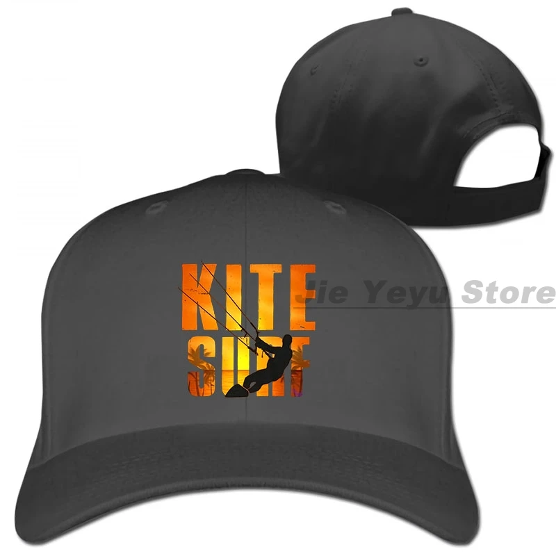 Kite Surf Kiteboarding Kitesurfing Cottons Ors Baseball cap men women Trucker Hats fashion adjustable cap - Цвет: 1-Black