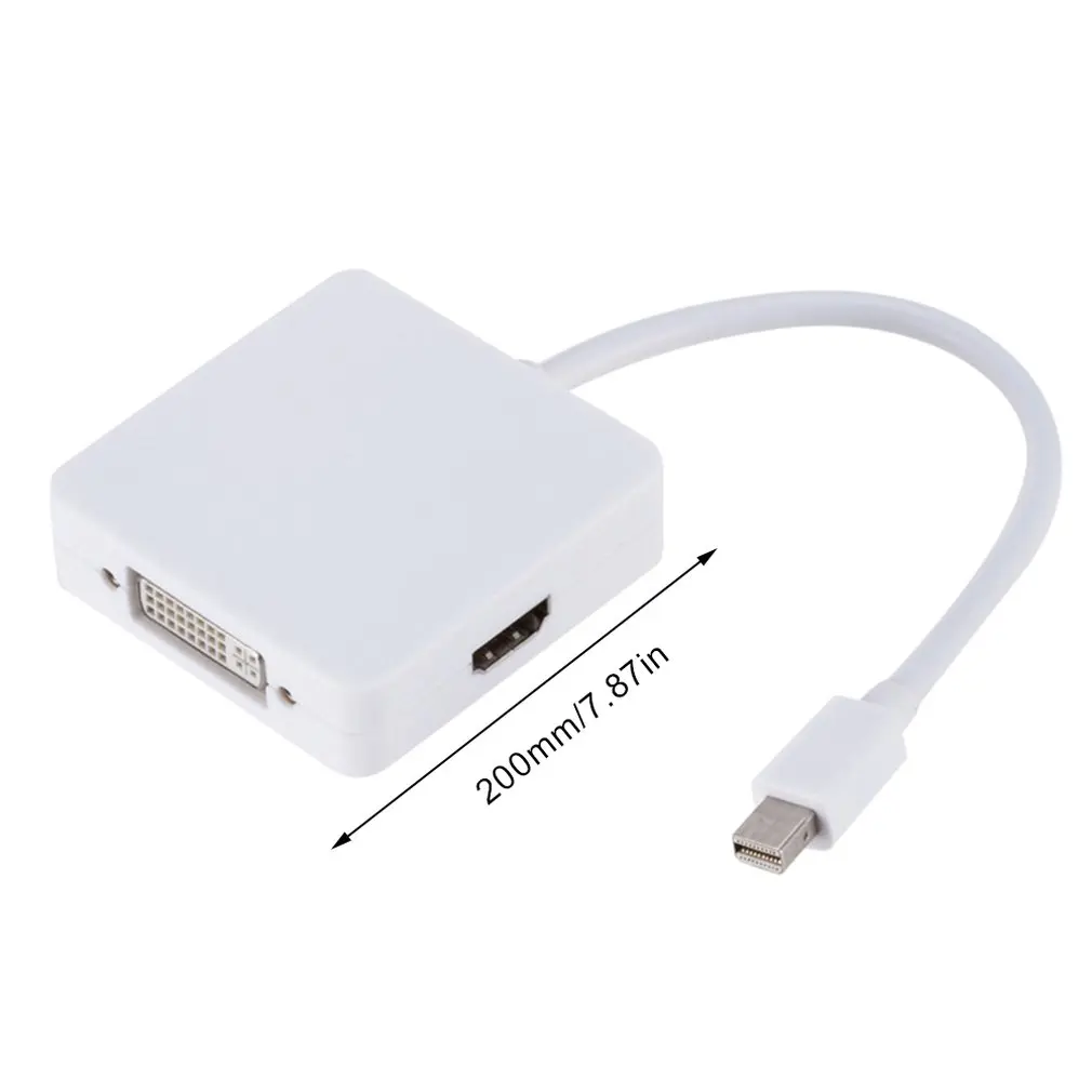 3 в 1 мини дисплей порт DP Thunderbolt к DVI адаптер VGA HDMI кабель для MacBook Pro Air Аксессуары