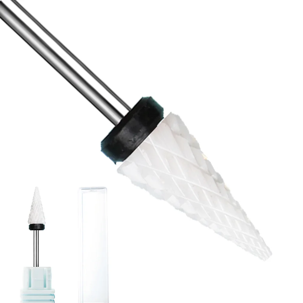 Ceramic Nail Drill Bit for Manicure and Pedicure - Cuticle Care and Polishing Tool