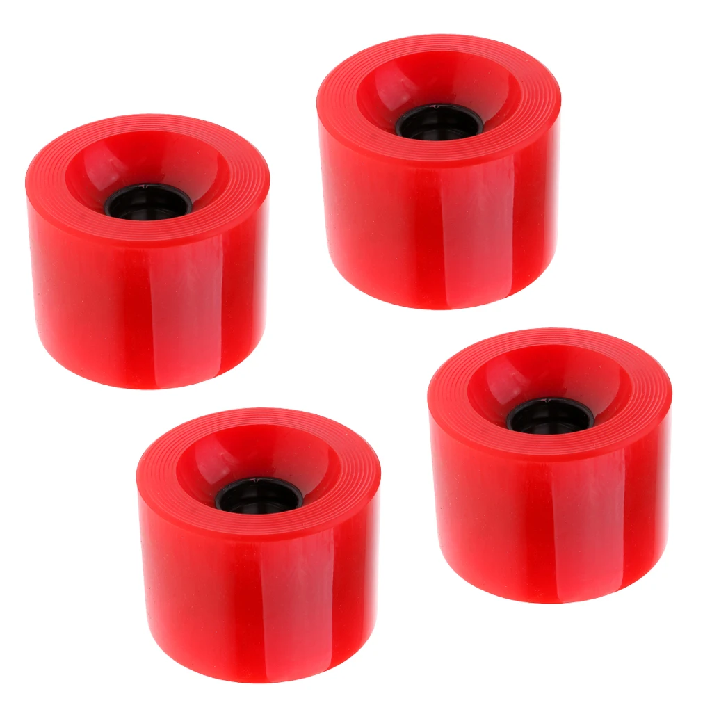 4pcs 70 x 51mm Durable Pro Blank Skateboard PU Wheels Longboard Mini Cruiser Wheels