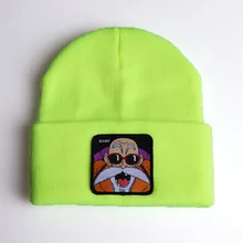 Новая осенне-зимняя японская аниме мультфильм Вышивка Жемчуг дракона Каме вязаная шапка уличная Beanies для мужчин женщин Skullies