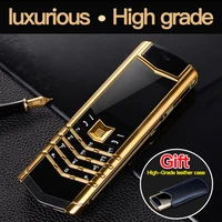 Luxury V10 Phone with Metal Leather Body Dual Card Slot Invisible Keyboard FM Radio And Camera - Premium Unisex Design 1