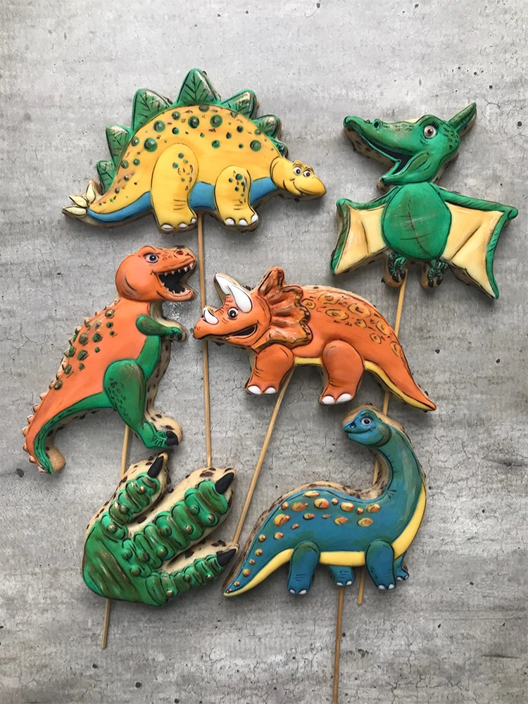Formine Per Biscotti Dinosauri - 8 Pezzi | Plastica Alimentare | Per Biscotti E Pasticcini - Foto 9