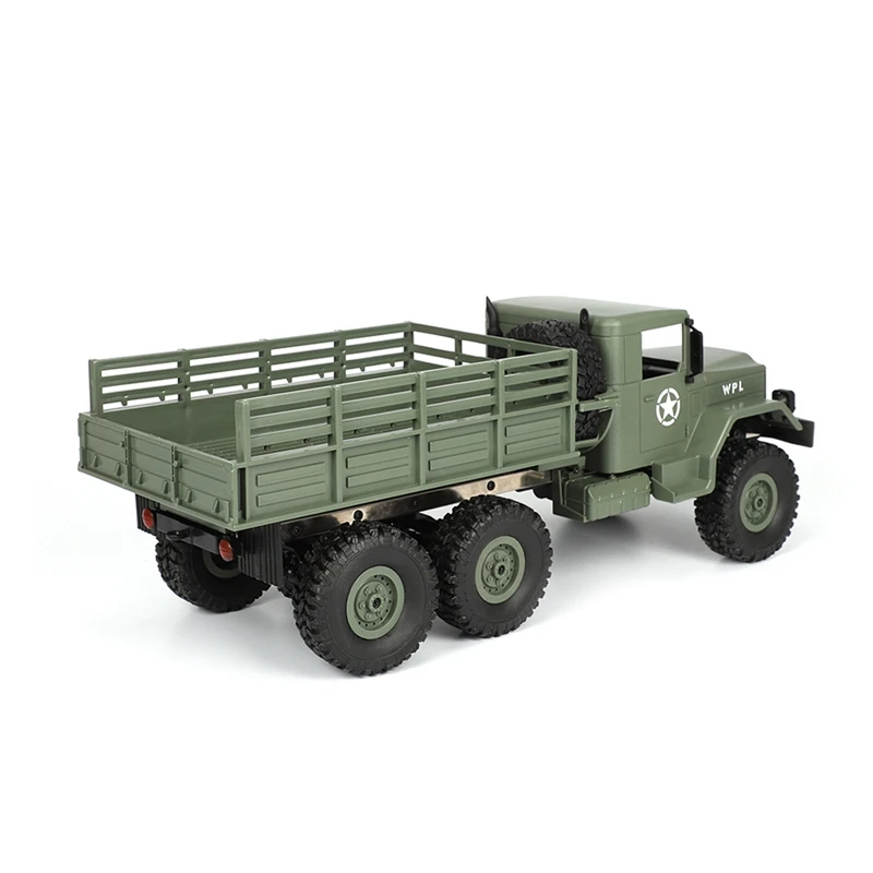 WPL B-16 1/16 2,4G 4WD внедорожник RC Военный Грузовик Рок Гусеничный армейский автомобиль желтый