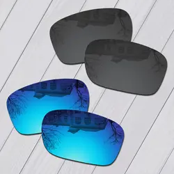 E.O.S 2 пары черные и голубые поляризованные Сменные линзы для солнцезащитных очков оакли Биг Тако OO9173