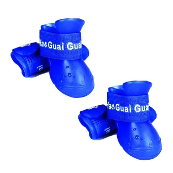 

Waterproof Durable Mini Pet Little Dog Teddy Rain Boots Shoes Rainboots Anti-Slip Paws Booties