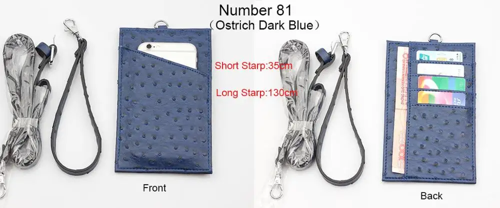 Индивидуальный Модный чехол-кошелек из натуральной кожи с отделением для карт, сумка для телефона через плечо - Цвет: Number 81