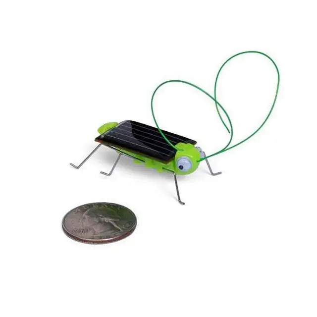 Funny Mini Grasshopper Solar Toy Children Outside Solar Power Energy Grasshopper Model Toy Kids Early Learning Educational Toys 3