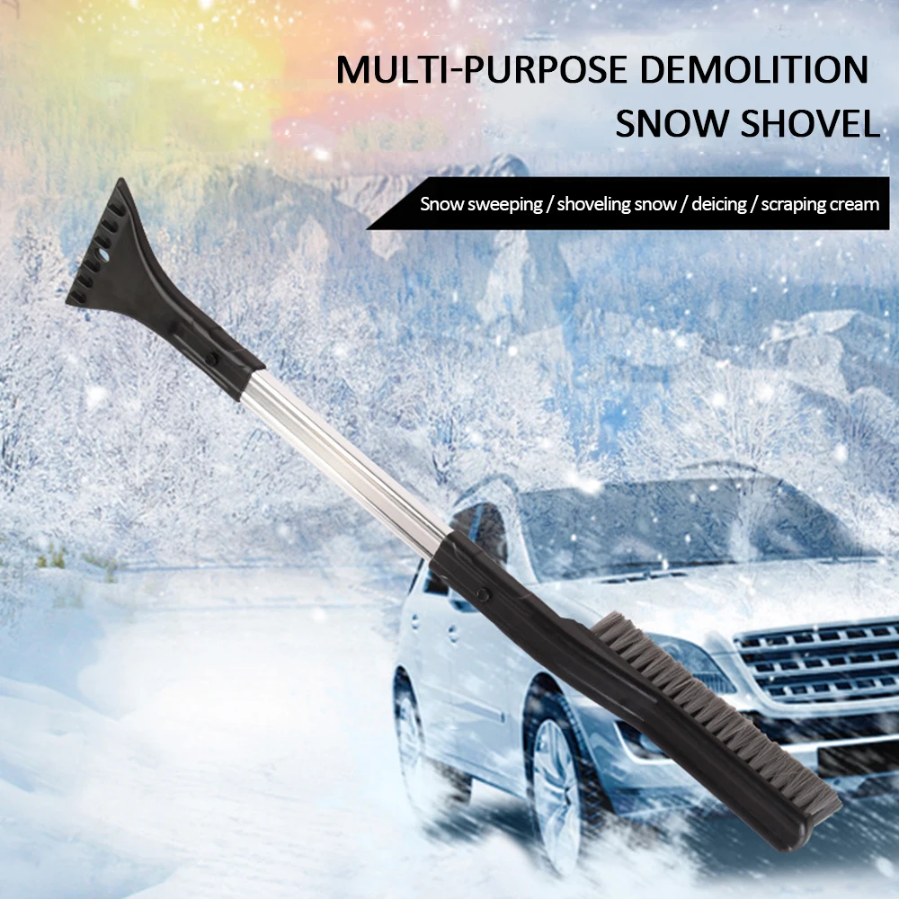 

2-in-1 Car Cleaning Wash Multifunctional Sweeping Removable Snow Clean Brush For Automotive Snow Cleaning Detailing Ice Scraper