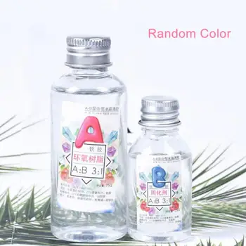 

Anti-yellow AB Crystal Glue Mixed Hardener DIY Quick Drying High Adhesive Resin Epoxy Solvent Resistance Clear Jewelry Making