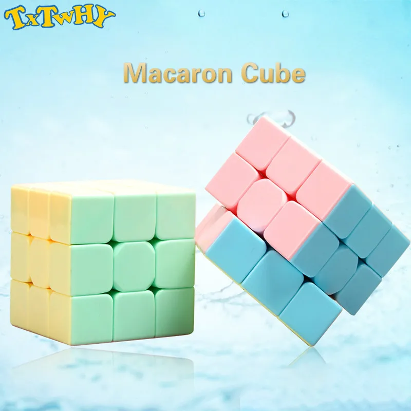 

New Candy Macaron Color 3x3x3 Magic Cube Stickerless Smooth Speed Puzzle Twist Cube for Kids Education Toys Gift