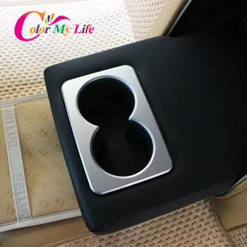

ABS Matt Chrome Rear Seat Water Cup Sticker Water Holder Cover Trim Fit for Nissan X-trail Xtrail T32 2013 - 2018 Car Stickers
